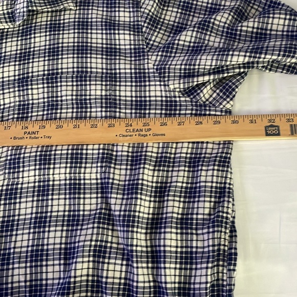 Lightweight flannel blue and white - Picture 7 of 8